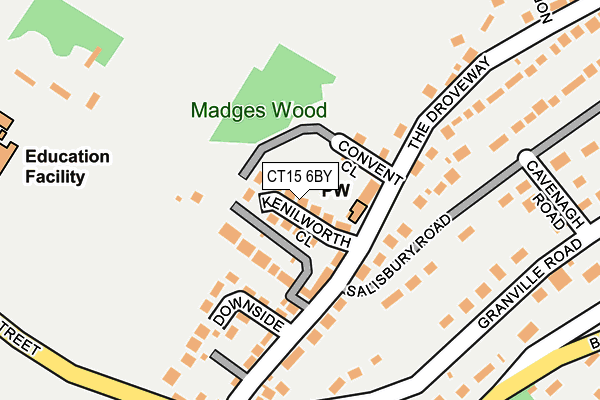 CT15 6BY map - OS OpenMap – Local (Ordnance Survey) CT15 6BY map - OS OpenMap – Local (Ordnance Survey)