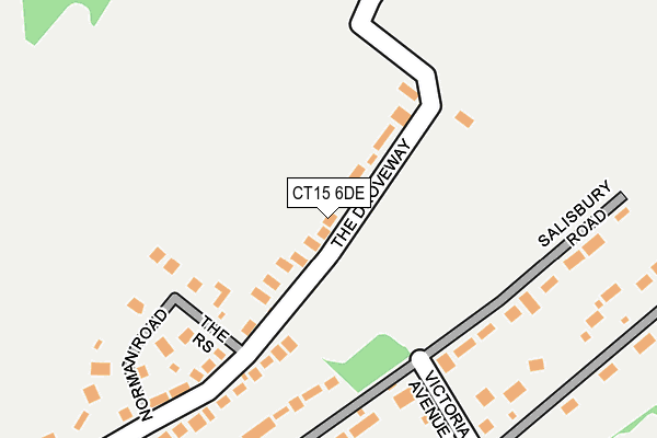 CT15 6DE map - OS OpenMap – Local (Ordnance Survey) CT15 6DE map - OS OpenMap – Local (Ordnance Survey)