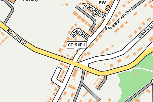 CT15 6DH map - OS OpenMap – Local (Ordnance Survey) CT15 6DH map - OS OpenMap – Local (Ordnance Survey)