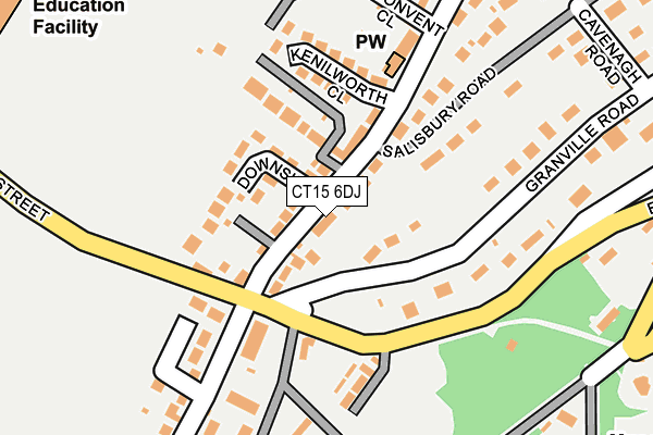 CT15 6DJ map - OS OpenMap – Local (Ordnance Survey) CT15 6DJ map - OS OpenMap – Local (Ordnance Survey)