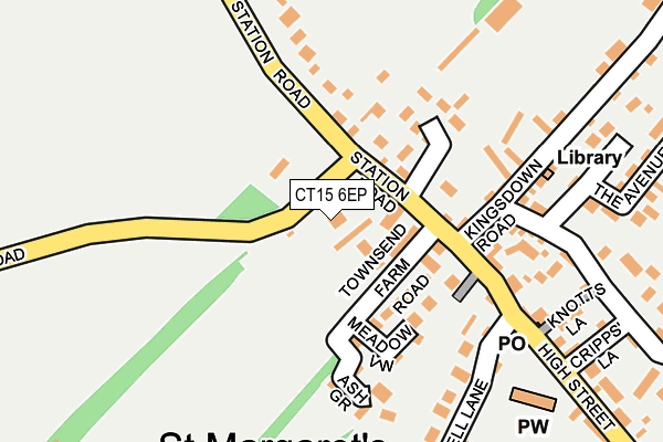 CT15 6EP map - OS OpenMap – Local (Ordnance Survey) CT15 6EP map - OS OpenMap – Local (Ordnance Survey)