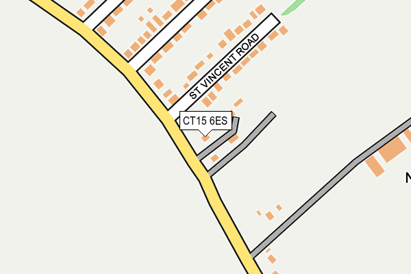 CT15 6ES map - OS OpenMap – Local (Ordnance Survey) CT15 6ES map - OS OpenMap – Local (Ordnance Survey)