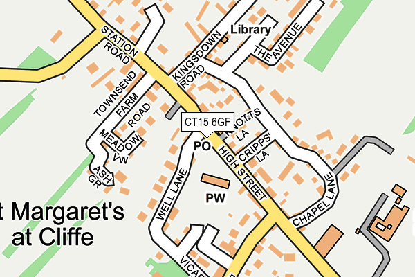 CT15 6GF map - OS OpenMap – Local (Ordnance Survey) CT15 6GF map - OS OpenMap – Local (Ordnance Survey)