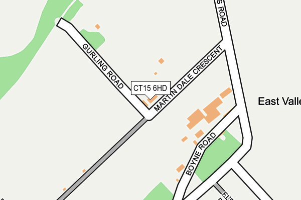 CT15 6HD map - OS OpenMap – Local (Ordnance Survey)