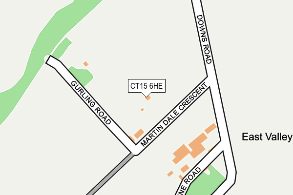 CT15 6HE map - OS OpenMap – Local (Ordnance Survey) CT15 6HE map - OS OpenMap – Local (Ordnance Survey)
