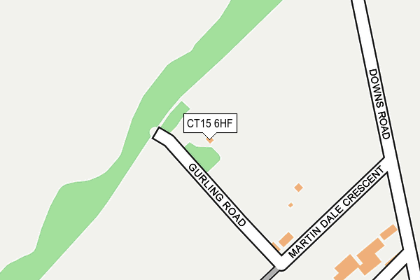 CT15 6HF map - OS OpenMap – Local (Ordnance Survey) CT15 6HF map - OS OpenMap – Local (Ordnance Survey)