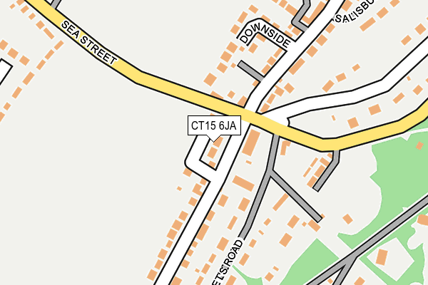 CT15 6JA map - OS OpenMap – Local (Ordnance Survey) CT15 6JA map - OS OpenMap – Local (Ordnance Survey)