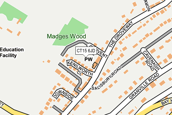 CT15 6JD map - OS OpenMap – Local (Ordnance Survey) CT15 6JD map - OS OpenMap – Local (Ordnance Survey)