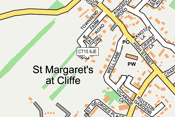 CT15 6JE map - OS OpenMap – Local (Ordnance Survey) CT15 6JE map - OS OpenMap – Local (Ordnance Survey)