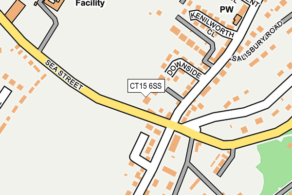 CT15 6SS map - OS OpenMap – Local (Ordnance Survey) CT15 6SS map - OS OpenMap – Local (Ordnance Survey)