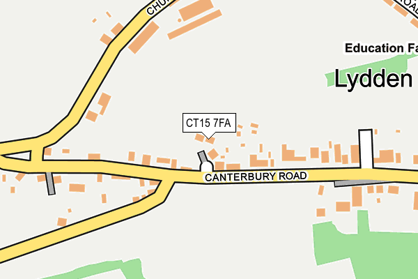 CT15 7FA map - OS OpenMap – Local (Ordnance Survey) CT15 7FA map - OS OpenMap – Local (Ordnance Survey)