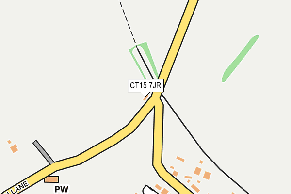 CT15 7JR map - OS OpenMap – Local (Ordnance Survey) CT15 7JR map - OS OpenMap – Local (Ordnance Survey)