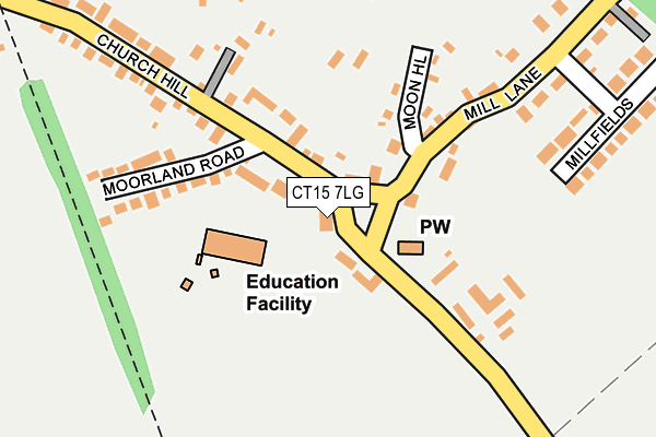 CT15 7LG map - OS OpenMap – Local (Ordnance Survey) CT15 7LG map - OS OpenMap – Local (Ordnance Survey)