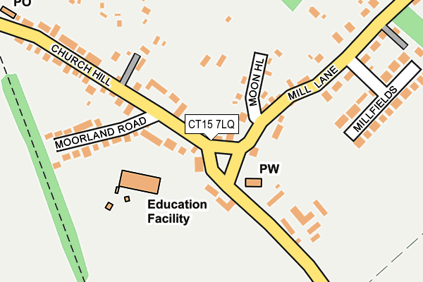 CT15 7LQ map - OS OpenMap – Local (Ordnance Survey) CT15 7LQ map - OS OpenMap – Local (Ordnance Survey)