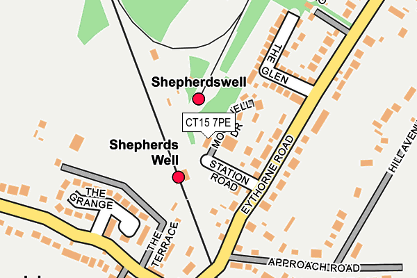 CT15 7PE map - OS OpenMap – Local (Ordnance Survey) CT15 7PE map - OS OpenMap – Local (Ordnance Survey)