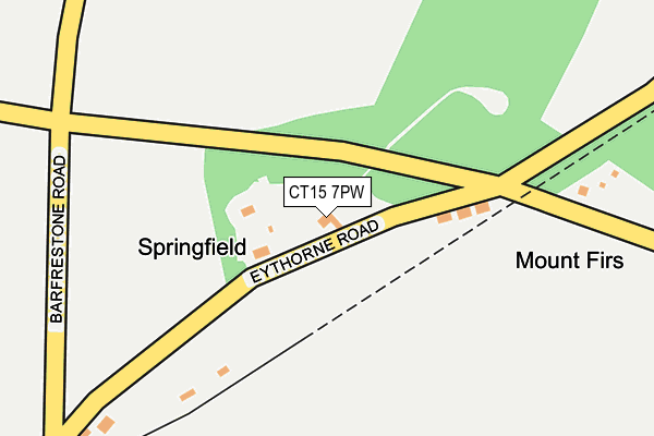 CT15 7PW map - OS OpenMap – Local (Ordnance Survey) CT15 7PW map - OS OpenMap – Local (Ordnance Survey)