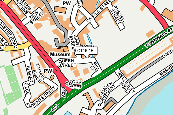 CT16 1FL map - OS OpenMap – Local (Ordnance Survey) CT16 1FL map - OS OpenMap – Local (Ordnance Survey)