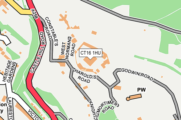 CT16 1HU map - OS OpenMap – Local (Ordnance Survey) CT16 1HU map - OS OpenMap – Local (Ordnance Survey)