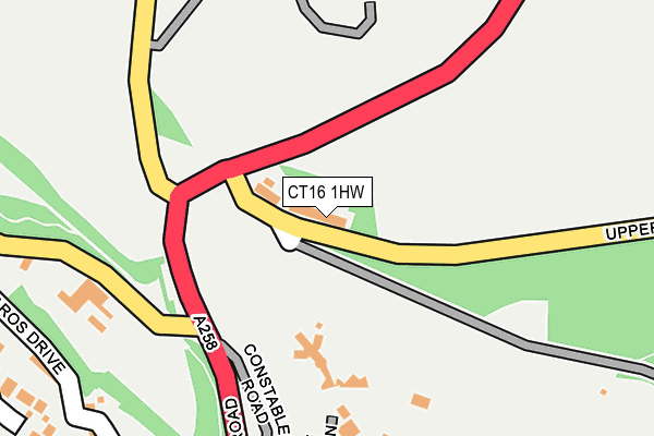 CT16 1HW map - OS OpenMap – Local (Ordnance Survey) CT16 1HW map - OS OpenMap – Local (Ordnance Survey)