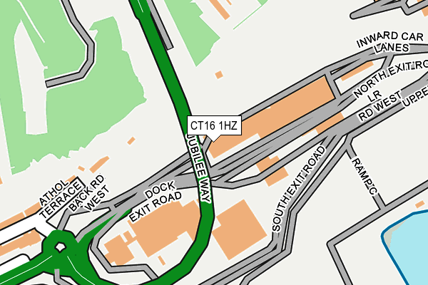 CT16 1HZ map - OS OpenMap – Local (Ordnance Survey) CT16 1HZ map - OS OpenMap – Local (Ordnance Survey)