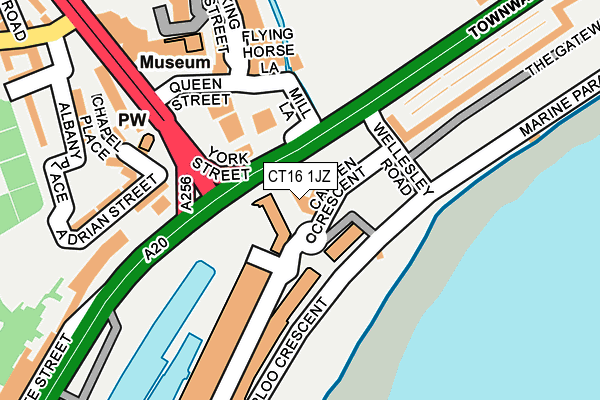 CT16 1JZ map - OS OpenMap – Local (Ordnance Survey) CT16 1JZ map - OS OpenMap – Local (Ordnance Survey)