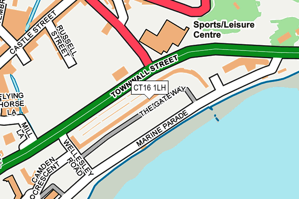 CT16 1LH map - OS OpenMap – Local (Ordnance Survey) CT16 1LH map - OS OpenMap – Local (Ordnance Survey)