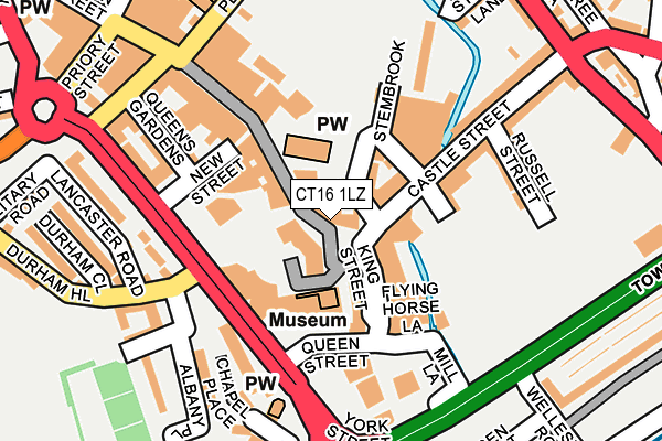 CT16 1LZ map - OS OpenMap – Local (Ordnance Survey) CT16 1LZ map - OS OpenMap – Local (Ordnance Survey)