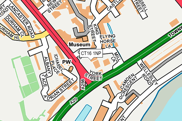 CT16 1NP map - OS OpenMap – Local (Ordnance Survey) CT16 1NP map - OS OpenMap – Local (Ordnance Survey)