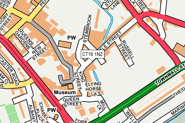 CT16 1NZ map - OS OpenMap – Local (Ordnance Survey) CT16 1NZ map - OS OpenMap – Local (Ordnance Survey)