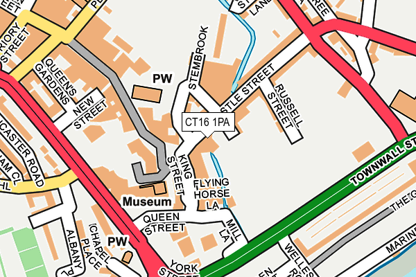 CT16 1PA map - OS OpenMap – Local (Ordnance Survey) CT16 1PA map - OS OpenMap – Local (Ordnance Survey)
