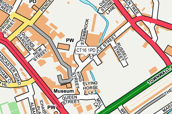 CT16 1PD map - OS OpenMap – Local (Ordnance Survey) CT16 1PD map - OS OpenMap – Local (Ordnance Survey)
