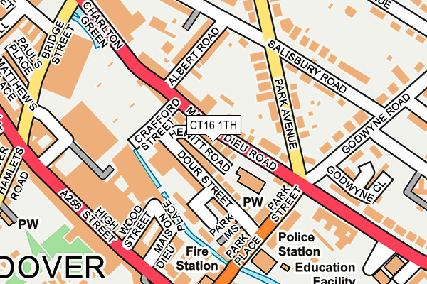 CT16 1TH map - OS OpenMap – Local (Ordnance Survey) CT16 1TH map - OS OpenMap – Local (Ordnance Survey)