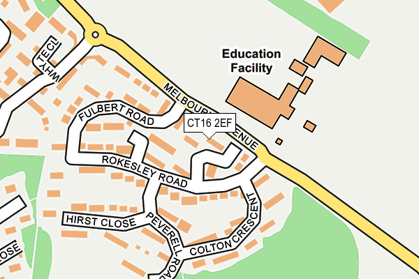 CT16 2EF map - OS OpenMap – Local (Ordnance Survey) CT16 2EF map - OS OpenMap – Local (Ordnance Survey)