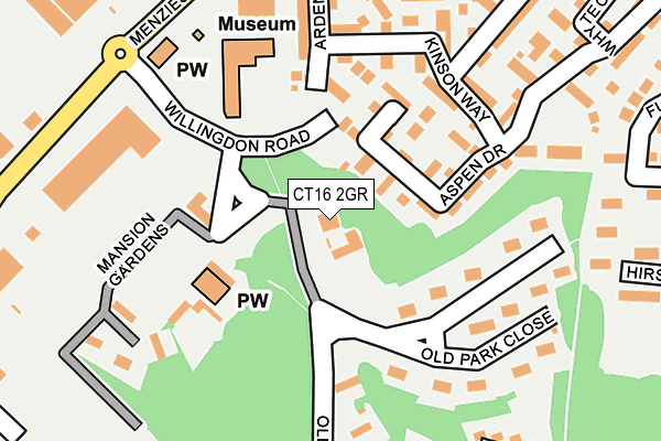 CT16 2GR map - OS OpenMap – Local (Ordnance Survey) CT16 2GR map - OS OpenMap – Local (Ordnance Survey)