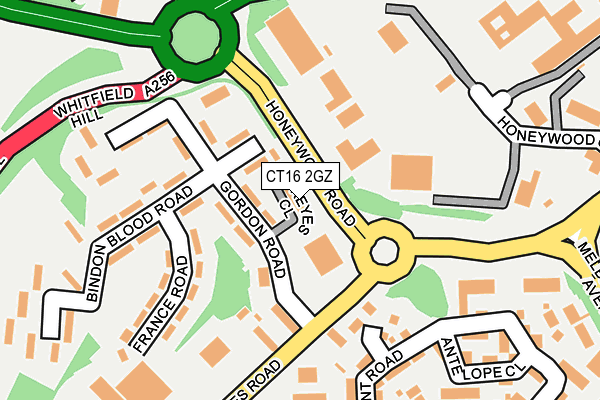 CT16 2GZ map - OS OpenMap – Local (Ordnance Survey) CT16 2GZ map - OS OpenMap – Local (Ordnance Survey)