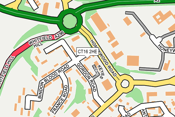 CT16 2HE map - OS OpenMap – Local (Ordnance Survey) CT16 2HE map - OS OpenMap – Local (Ordnance Survey)