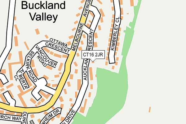 CT16 2JR map - OS OpenMap – Local (Ordnance Survey) CT16 2JR map - OS OpenMap – Local (Ordnance Survey)