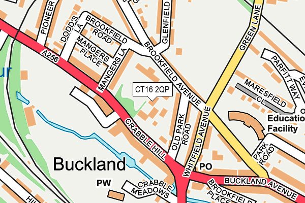 CT16 2QP map - OS OpenMap – Local (Ordnance Survey) CT16 2QP map - OS OpenMap – Local (Ordnance Survey)