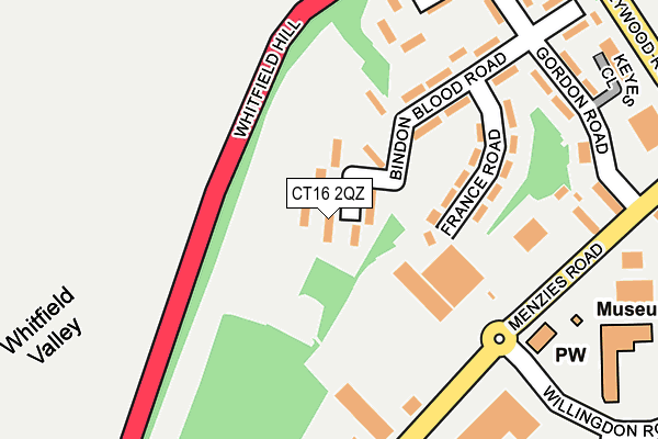 CT16 2QZ map - OS OpenMap – Local (Ordnance Survey) CT16 2QZ map - OS OpenMap – Local (Ordnance Survey)