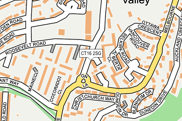 CT16 2SG map - OS OpenMap – Local (Ordnance Survey) CT16 2SG map - OS OpenMap – Local (Ordnance Survey)