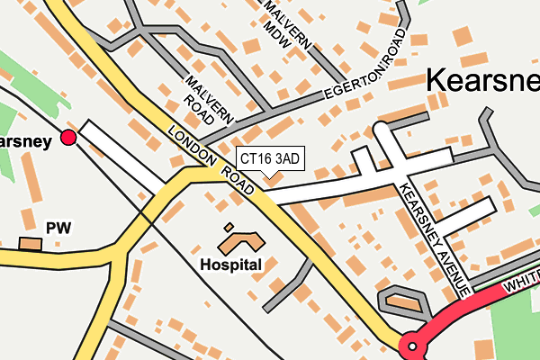 CT16 3AD map - OS OpenMap – Local (Ordnance Survey) CT16 3AD map - OS OpenMap – Local (Ordnance Survey)