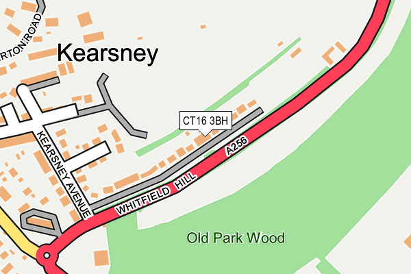 CT16 3BH map - OS OpenMap – Local (Ordnance Survey) CT16 3BH map - OS OpenMap – Local (Ordnance Survey)