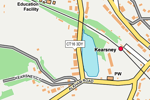 CT16 3DY map - OS OpenMap – Local (Ordnance Survey) CT16 3DY map - OS OpenMap – Local (Ordnance Survey)