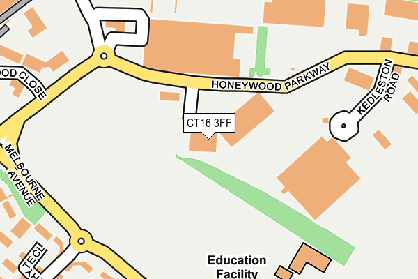 CT16 3FF map - OS OpenMap – Local (Ordnance Survey) CT16 3FF map - OS OpenMap – Local (Ordnance Survey)