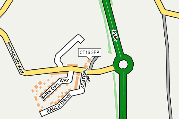 CT16 3FP map - OS OpenMap – Local (Ordnance Survey) CT16 3FP map - OS OpenMap – Local (Ordnance Survey)