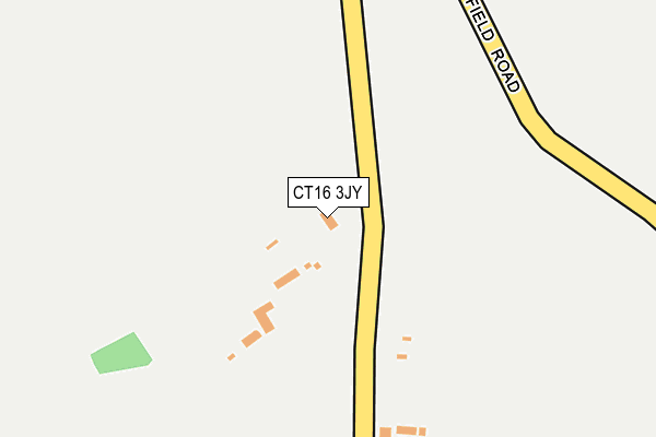 CT16 3JY map - OS OpenMap – Local (Ordnance Survey) CT16 3JY map - OS OpenMap – Local (Ordnance Survey)
