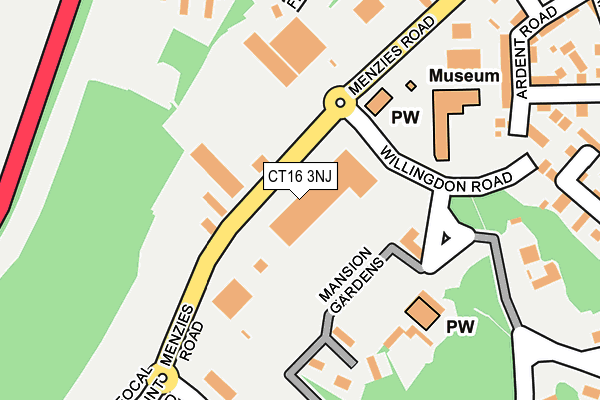 CT16 3NJ map - OS OpenMap – Local (Ordnance Survey) CT16 3NJ map - OS OpenMap – Local (Ordnance Survey)