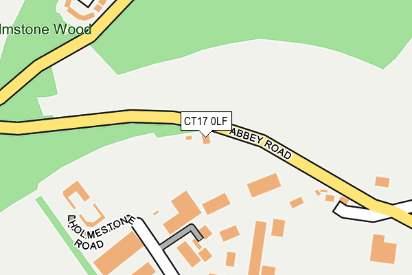 CT17 0LF map - OS OpenMap – Local (Ordnance Survey) CT17 0LF map - OS OpenMap – Local (Ordnance Survey)