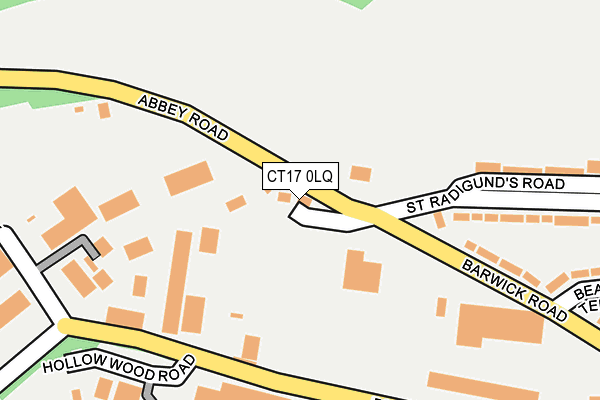 CT17 0LQ map - OS OpenMap – Local (Ordnance Survey) CT17 0LQ map - OS OpenMap – Local (Ordnance Survey)