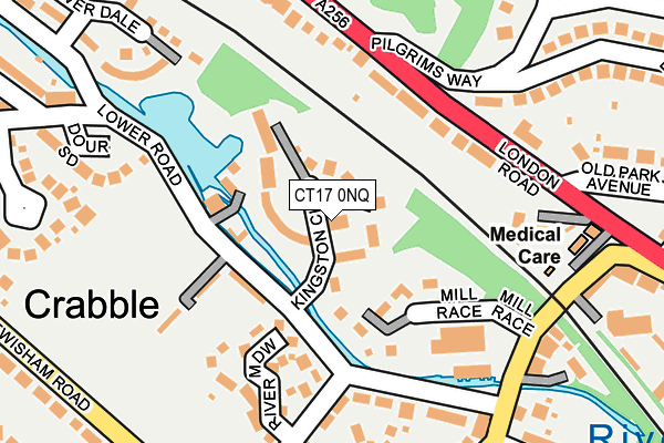 CT17 0NQ map - OS OpenMap – Local (Ordnance Survey) CT17 0NQ map - OS OpenMap – Local (Ordnance Survey)
